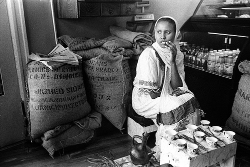 Ethiopian coffee-roasting ceremony